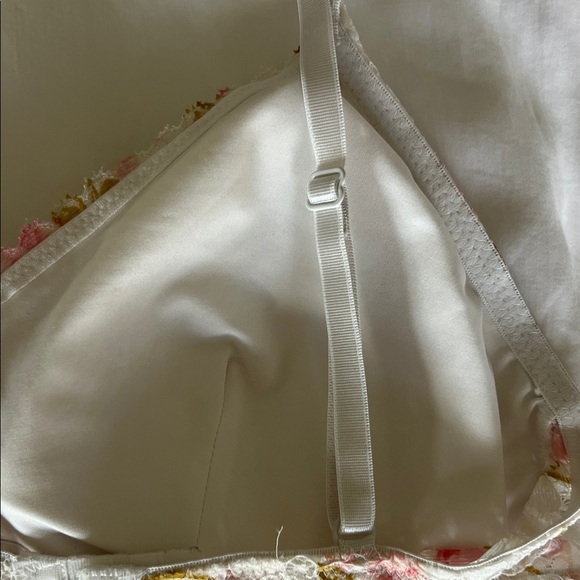 Laura Ashley Floral Lace Bralette - Pink and White - Picture 4 of 5